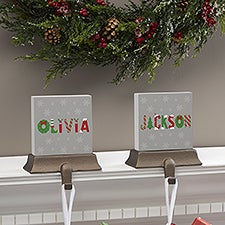 The Joys Of Christmas Personalized Stocking Holder  - 37345