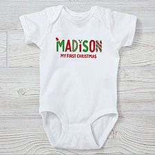 The Joys Of Christmas Personalized Baby Clothing  - 37349