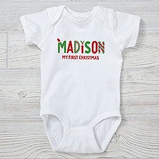The Joys Of Christmas Personalized Baby Clothing  - 37349