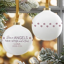 Personalized Ball Ornament - Some Angels Have Wings And A Tail - 37370