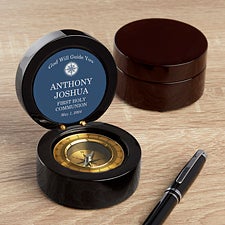 First Communion Personalized Navigator Compass  - 37378