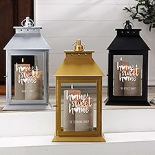 Personalized Decorative Candle Lantern - Home Sweet Home - 37399