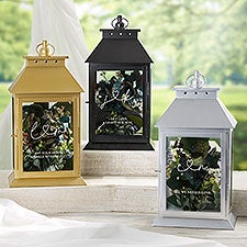 Personalized Decorative Candle Lantern - Drawn Together By Love - 37400