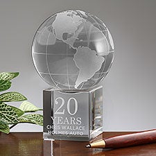 Retirement Personalized Globe  - 37440