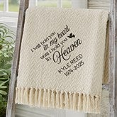 I Will Hold You In My Heart Embroidered Afghan  - 37460