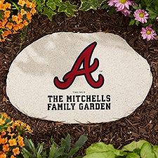 MLB Atlanta Braves Personalized Round Garden Stone - 37507