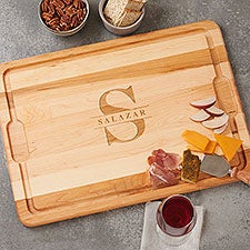 Lavish Last Name Personalized Maple Cutting Boards - 37515