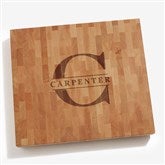 Lavish Last Name Personalized Butcher Block Cutting Board - 37516
