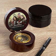Personalized Navigator Compass - Photo & Text - 37520
