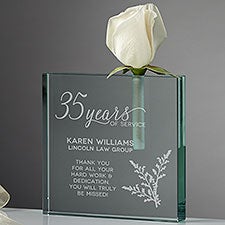 Retirement Personalized Bud Vase  - 37529