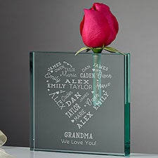 Personalized Bud Vase for Her - Close to Her Heart - 37532