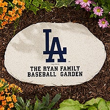 MLB Los Angeles Dodgers Personalized Round Garden Stone  - 37538