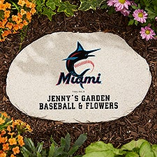 MLB Miami Marlins Personalized Round Garden Stone  - 37539