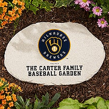 MLB Milwaukee Brewers Personalized Round Garden Stone  - 37540