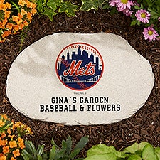 MLB New York Mets Personalized Round Garden Stone  - 37542