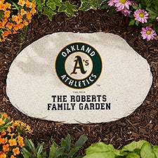 MLB Oakland Athletics Personalized Round Garden Stone  - 37544