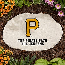 MLB Pittsburgh Pirates Personalized Round Garden Stone  - 37546