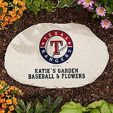 MLB Texas Rangers Personalized Round Garden Stone  - 37552