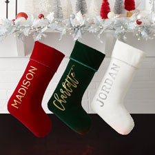 Glistening Name Personalized Christmas Stockings - 37561