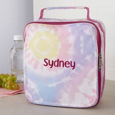 Tie Dye Embroidered Lunch Bag  - 37573