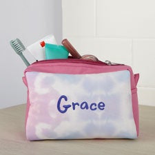 Tie Dye Embroidered Makeup Bag  - 37576