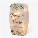 Personalized Wedding Frosted Shelf Décor - Laurels of Love - 37584