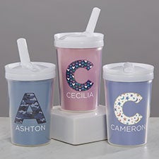 Pop Pattern Personalized Toddler 8oz. Sippy Cup  - 37611
