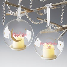 Personalized Light Up Christmas Ornament - Beyond the Moon - 37621