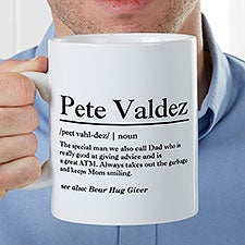 Personalized Oversized Coffee Mug - The Meaning of Him - 37629