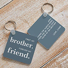 First My Brother Personalized Keychain  - 37644