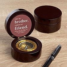 First My Brother Personalized Navigator Compass  - 37653