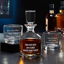 Personalized Decanter Set -  Write Your Own - 37667