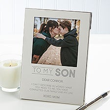 Personalized Silver Picture Frame - To My Son - 37687