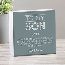 Personalized Photo Shelf Block - To My Son - 37688