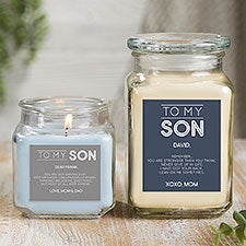 Personalized Scented Glass Candle Jar - To My Son - 37692