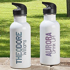 Ombre Name Personalized 20 oz. Water Bottle  - 37703