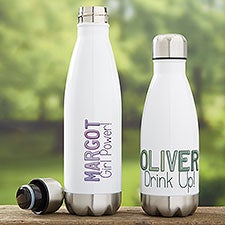 Ombre Name Personalized Insulated Water Bottle  - 37704