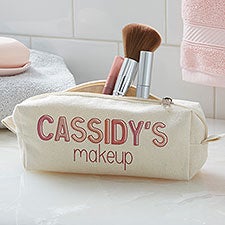 Ombre Name Personalized Canvas Cosmetic Case  - 37712