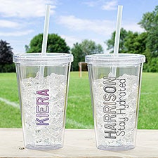 Neil Enterprises, Inc. Design Your Own Acrylic Tumbler w/Straw