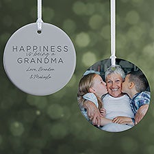 Personalized Ornament - Happiness Is Being A Grandparent - 37732