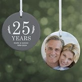 Love Everlasting Personalized Anniversary Ornament  - 37733