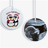 Were Expecting Penguin Personalized Christmas Ornament  - 37735