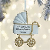 Baby Boy Carriage© Personalized Ornament  - 37741