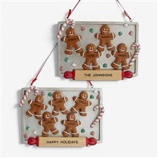 Gingerbread Cookie Tray© Personalized Ornament  - 37750