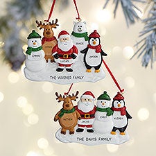 Santa and Friends© Personalized Ornament  - 37758