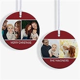 Family Photo Personalized Ornament  - 37762