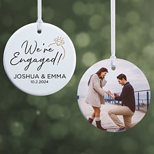 Were Engaged Personalized Ornament  - 37766