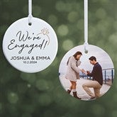 We're Engaged Personalized Ornament  - 37766