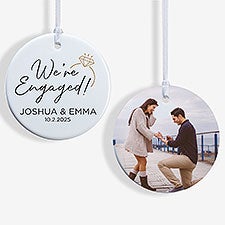 Were Engaged Personalized Ornament  - 37766
