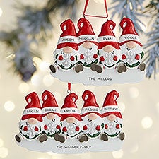 Gnome Family Personalized Ornament  - 37767